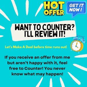 Open to Counter Offers!
